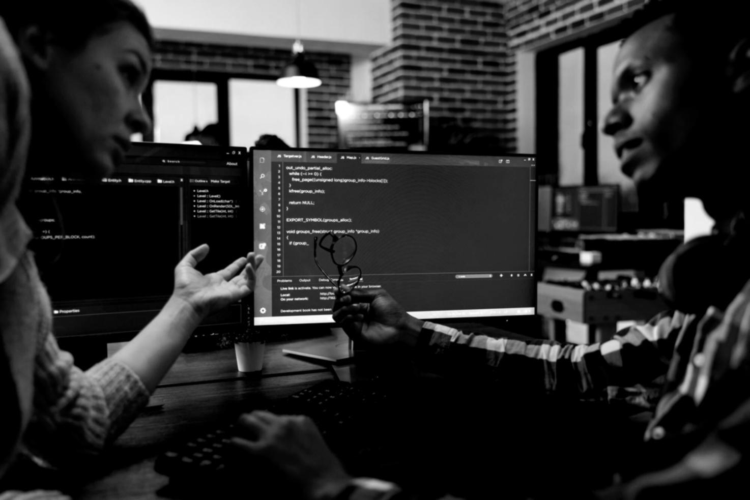 Mobile app testing environment with multiple devices showing various testing scenarios